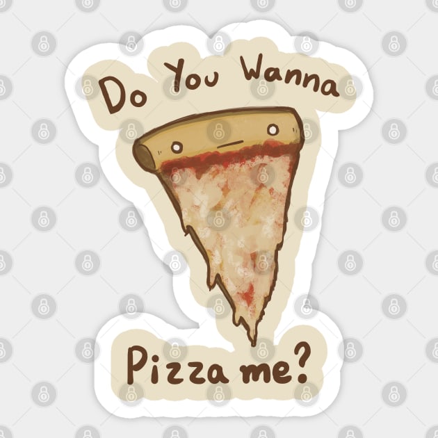 Wanna Pizza Me? Sticker by njonestees